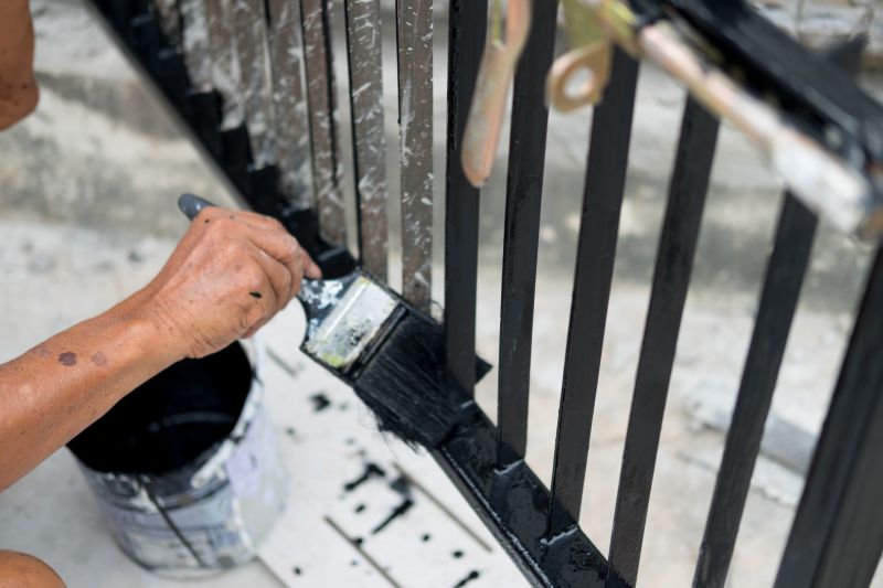 Wrought Iron Fence Painting in Waco, TX
